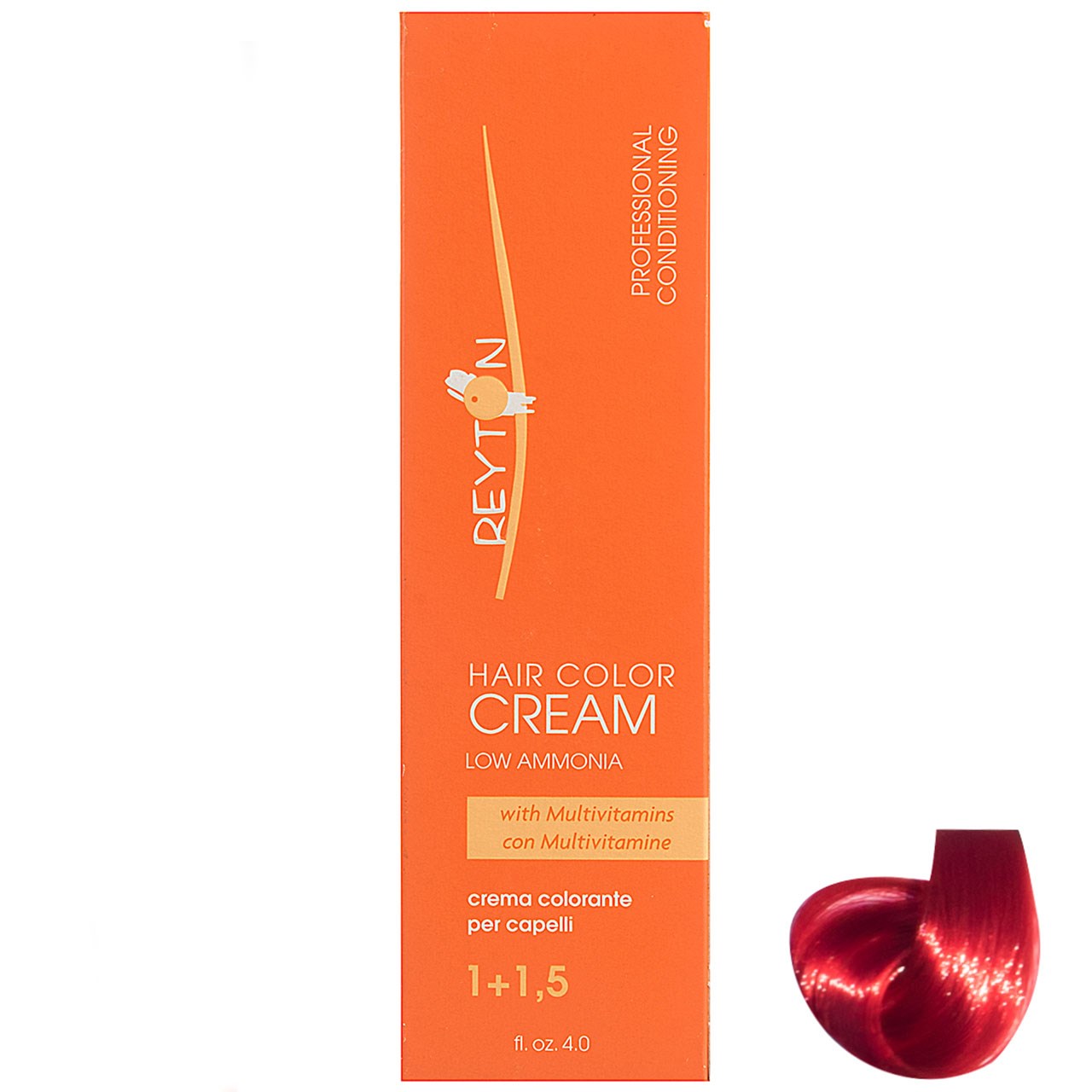 رنگ مو ریتون سری red مدل brilliant fire red blonde شماره 7.88 حجم 120 میلی لیتر رنگ قرمز فانتزی