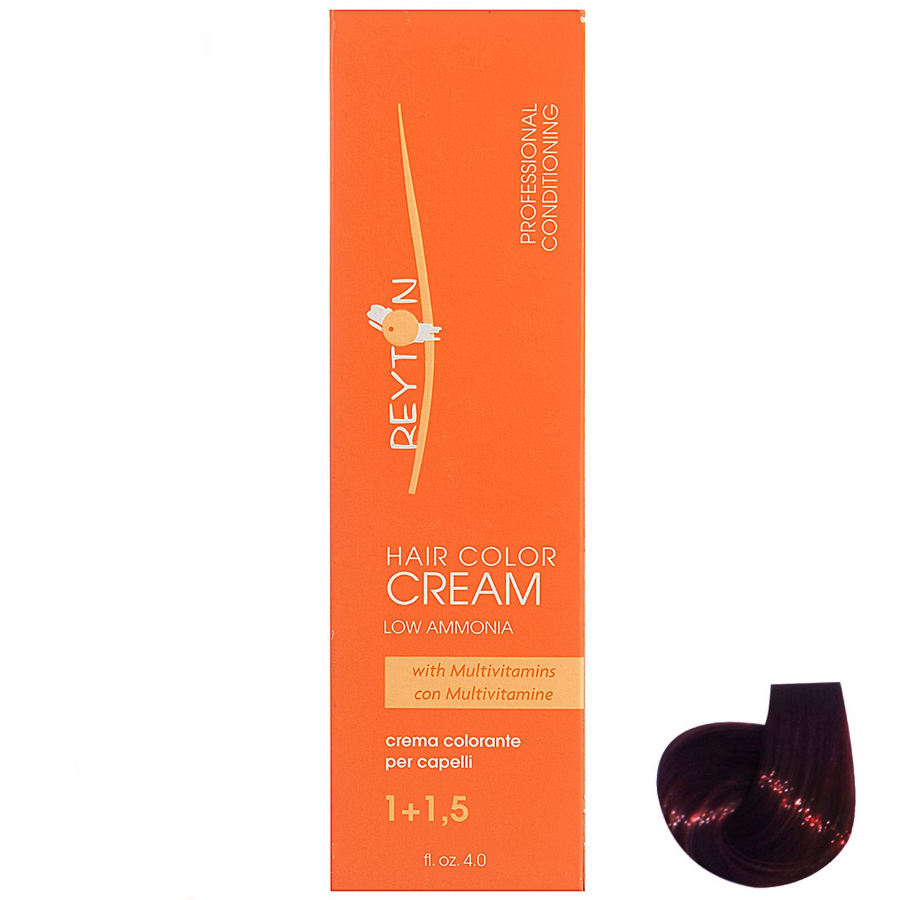 رنگ مو ریتون سری red مدل violet red medium blonde شماره 7.76 حجم 120 میلی لیتر رنگ قرمز فانتزی