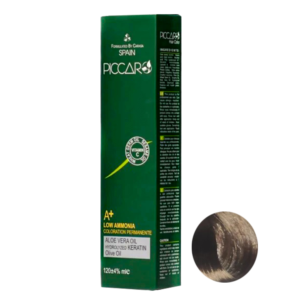 رنگ مو پیکارو سری طبیعی شماره 7.00 حجم 120 میلی لیتر رنگ بلوند متوسط