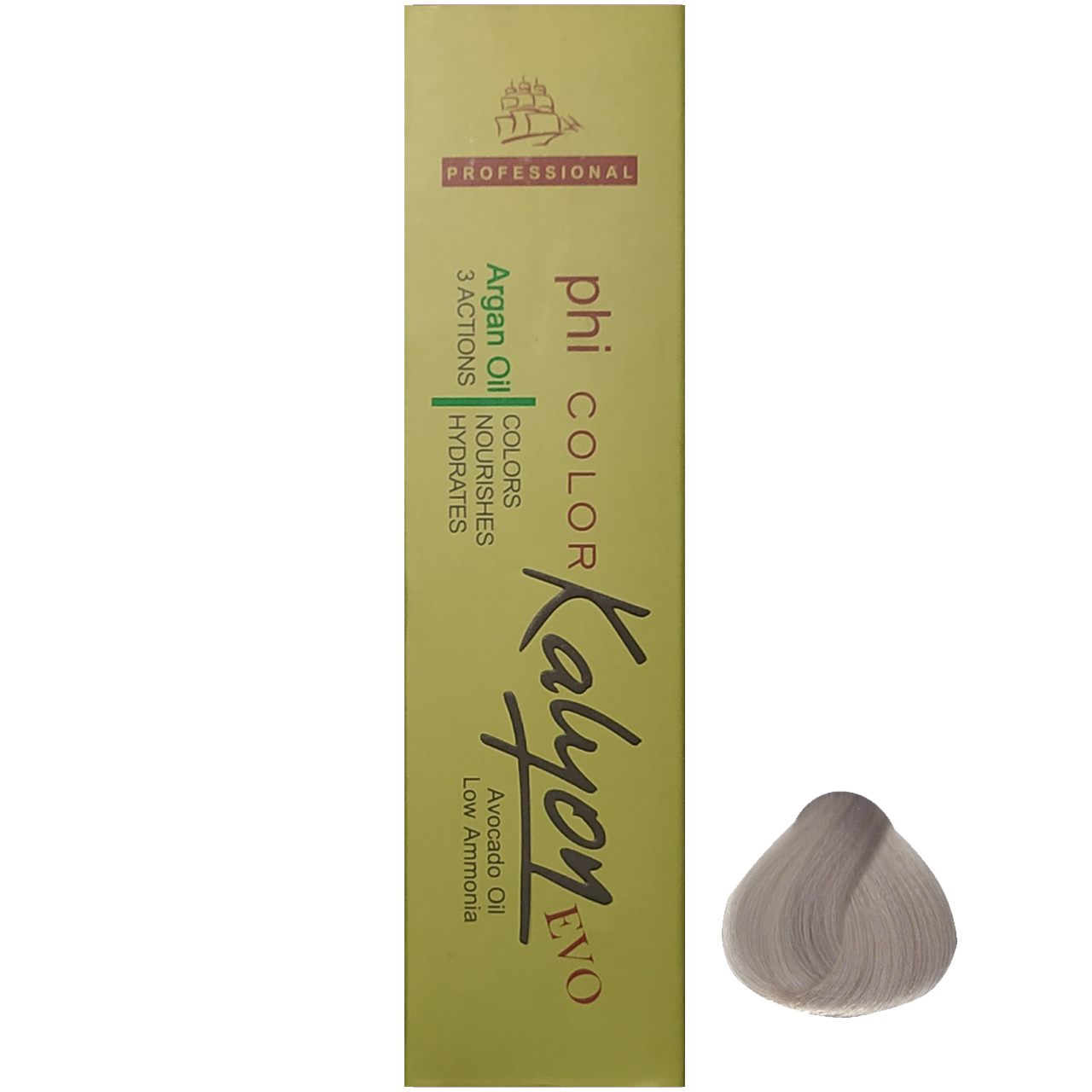 رنگ مو کالیون سری smoky شماره c8 حجم 125 میلی لیتر رنگ بلوند دودی خیلی روشن