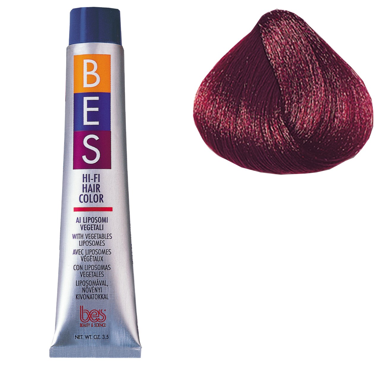 رنگ موی بس سری violet مدل dark red violet brown شماره 7.62
