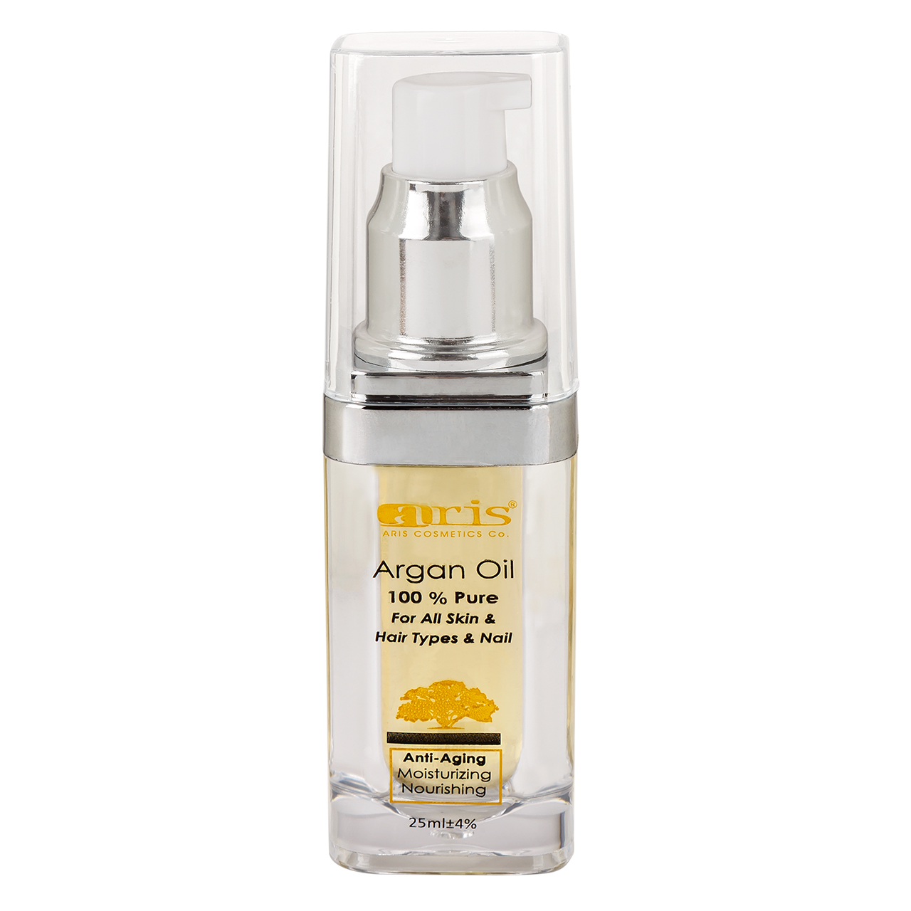 روغن آرگان اریس مدل pure حجم 25 میلی لیتر