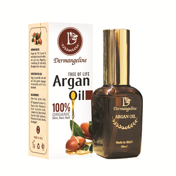 روغن آرگان درم انجلین مدل tree of life حجم 50 میلی لیتر