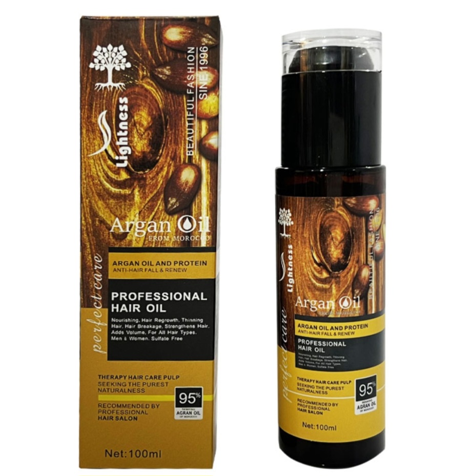 روغن آرگان لایتنس مدل شیشه ای حجم 100 میلی لیتر