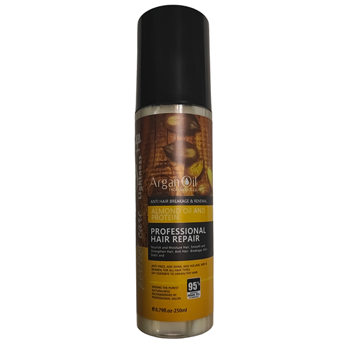 روغن آرگان لایتنس مدل protein almond حجم 250 میلی لیتر