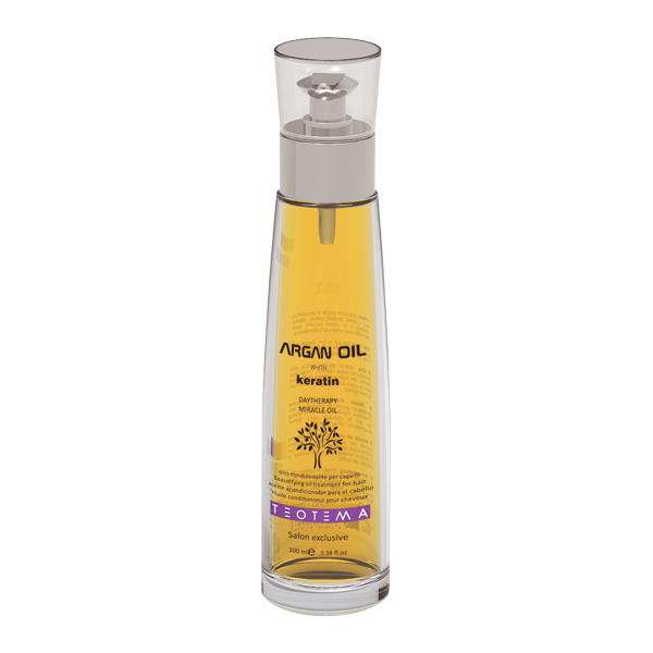 روغن آرگان مو تئوتما مدل keratin حجم 100 میلی لیتر
