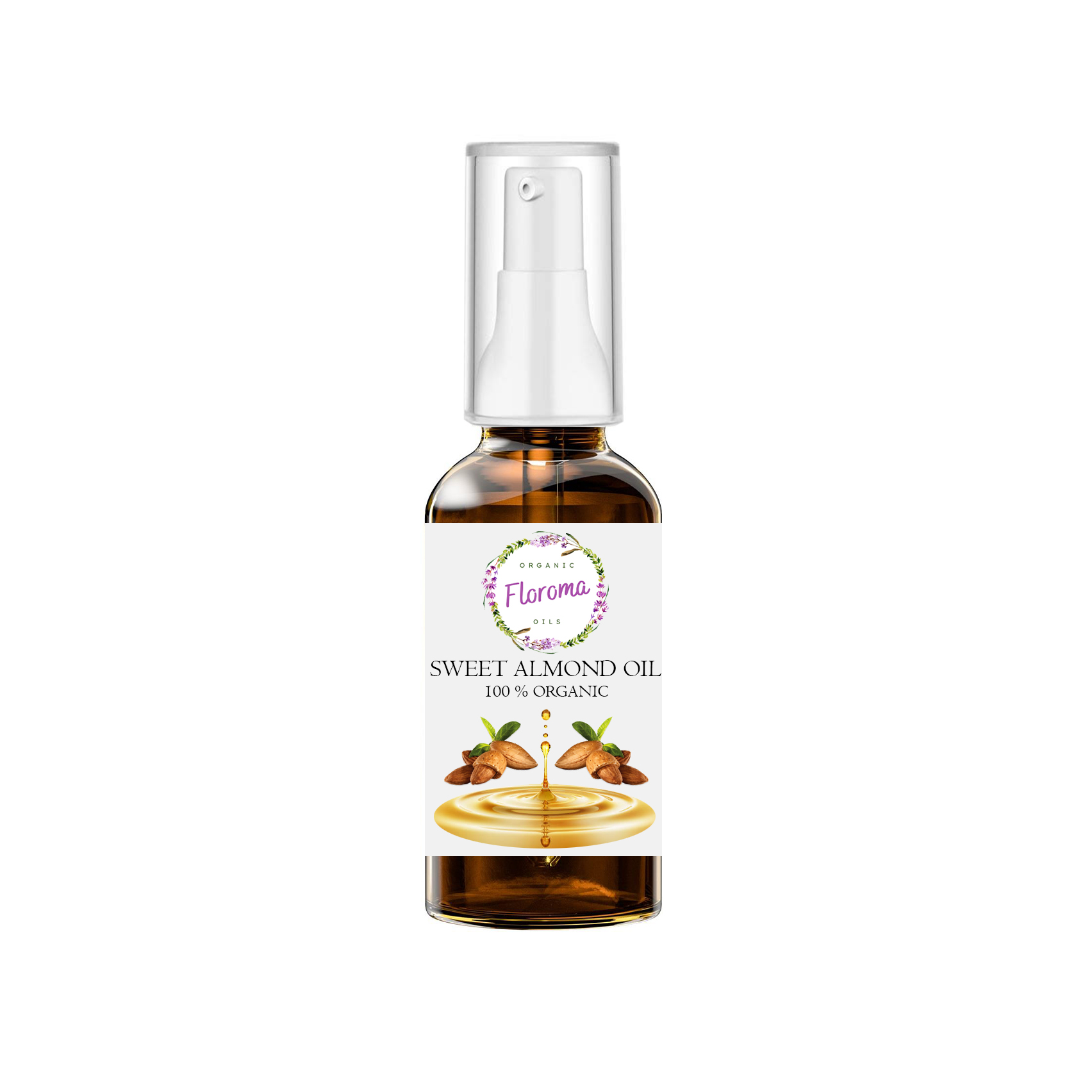 روغن بادام شیرین فلوروما مدل organic حجم 30 میلی لیتر