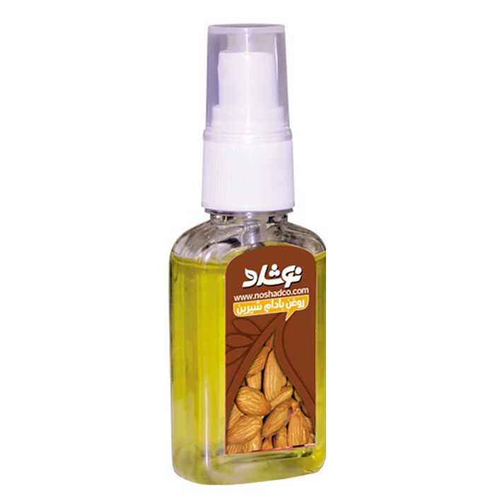 روغن بادام شیرین نوشاد مدل sweet almond oil حجم 37 میلی لیتر