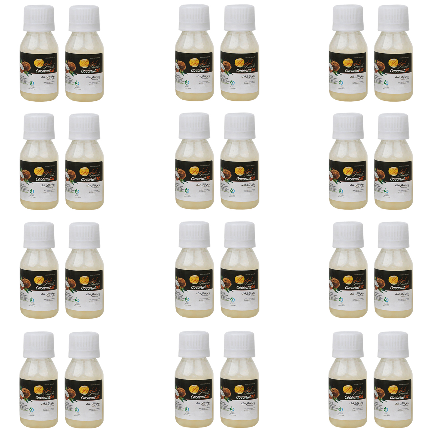 روغن بدن فدک تانیش مدل coconut حجم 50 میلی لیتر مجموعه 24 عددی
