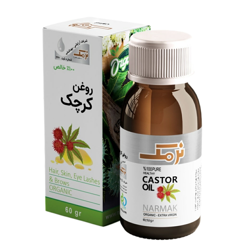 روغن بدن نرمک مدل کرچک وزن 60 گرم