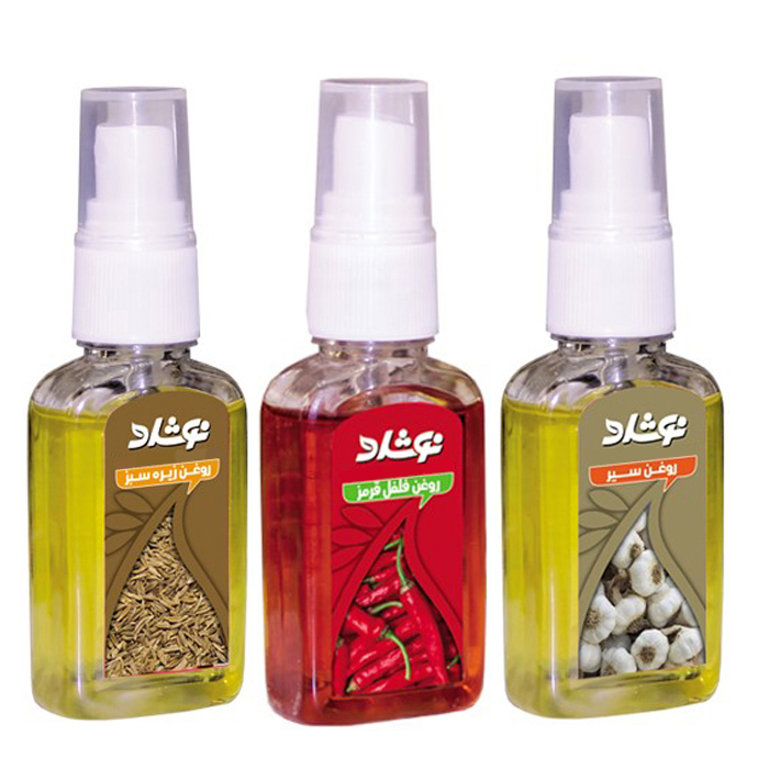 روغن بدن نوشاد مدل slim fit مجموعه 3 عددی