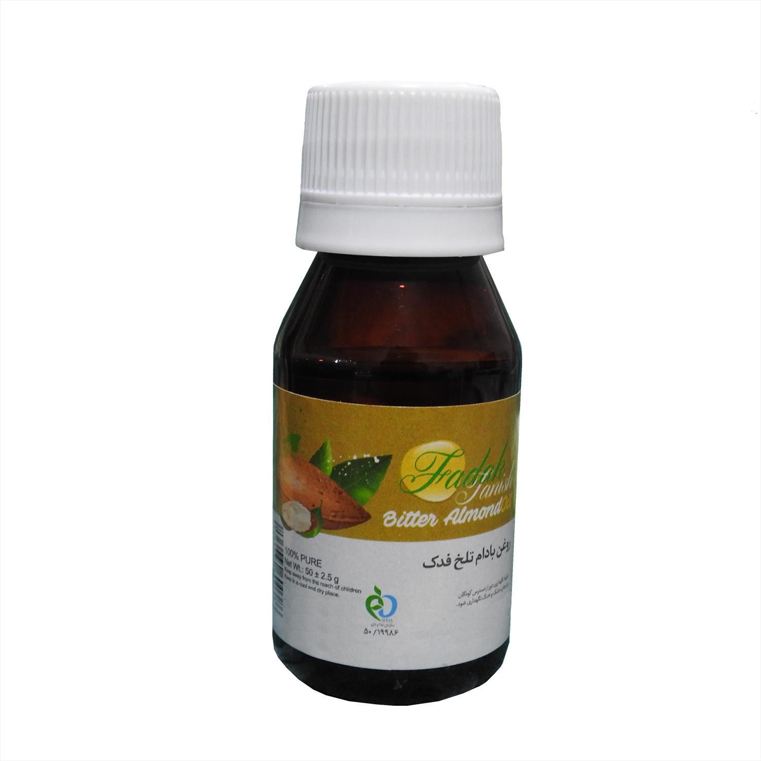 روغن بدن و مو فدک تانیش مدل bitter amond وزن 50 گرم