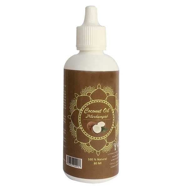 روغن بدن و مو مرهم یاب مدل coconut oil حجم 80 میلی لیتر