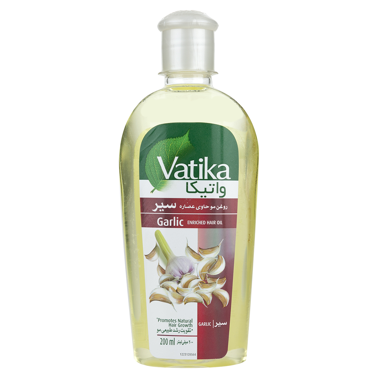 روغن تقویت رشد طبیعی مو واتیکا مدل garlic حجم 200 میلی لیتر