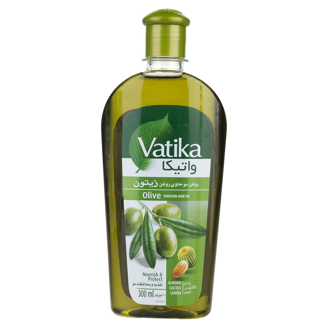 روغن تقویت رشد طبیعی مو واتیکا مدل olive حجم 300 میلی لیتر