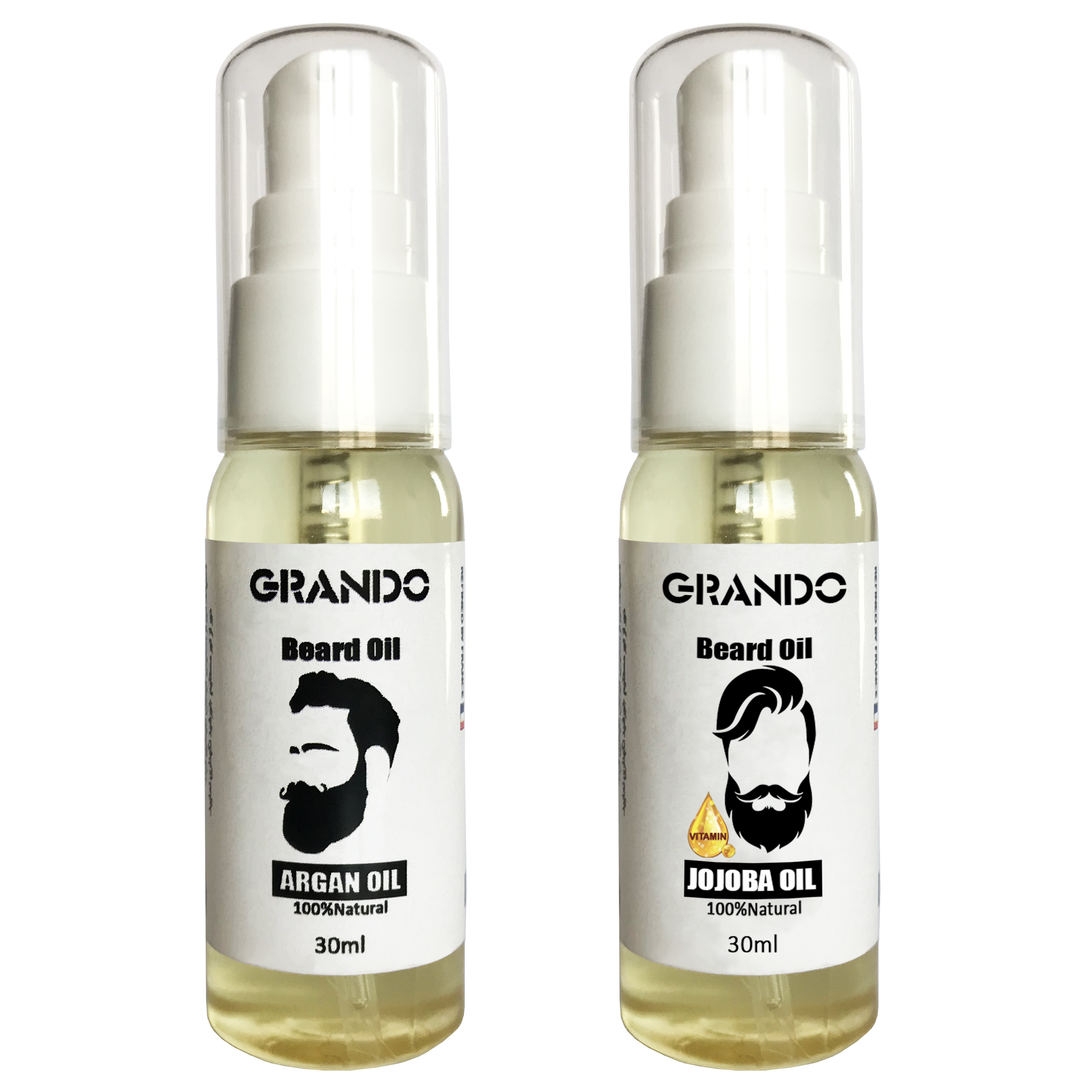 روغن ریش گراندو مدل argan و jojoba حجم 30 میلی لیتر