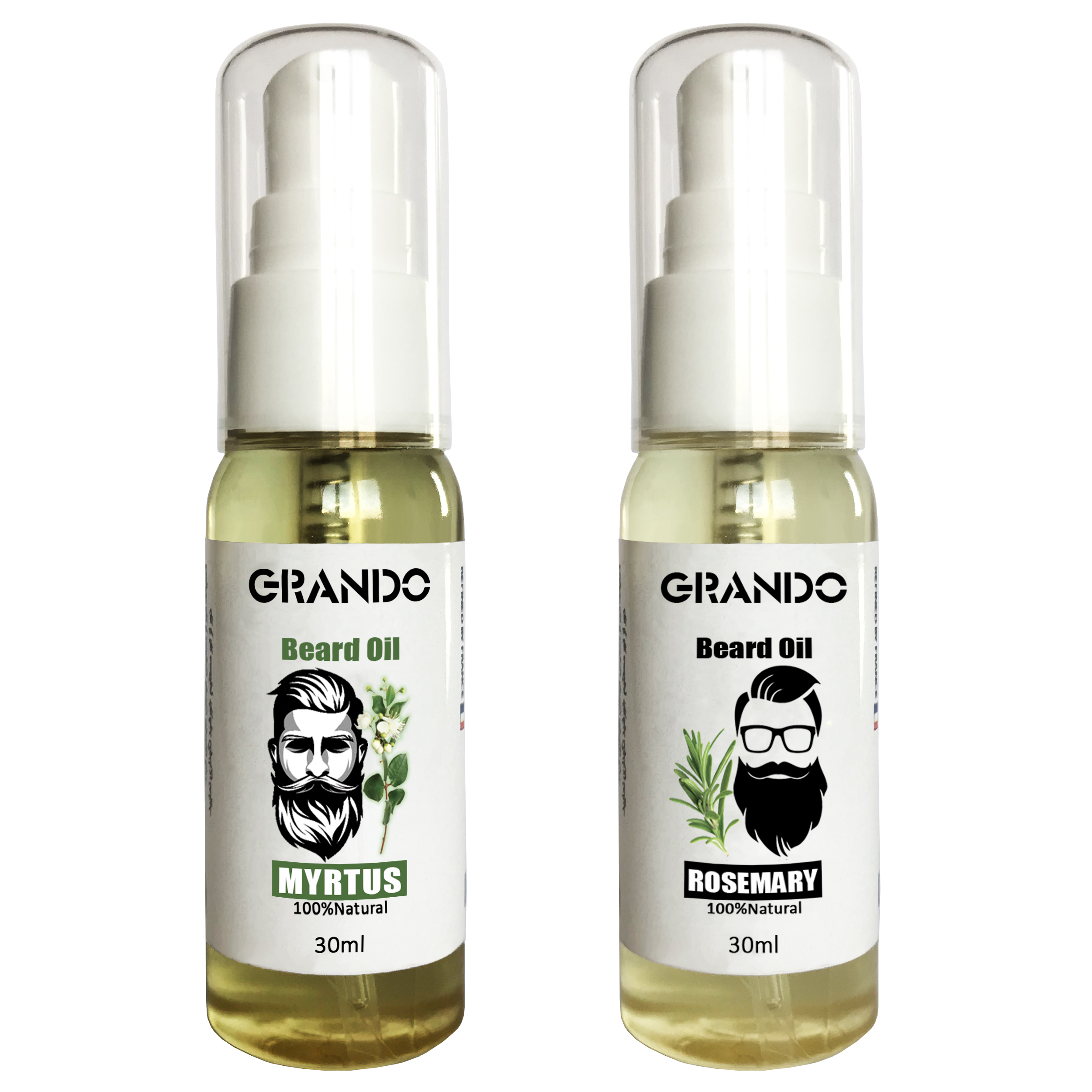 روغن ریش گراندو مدل myrtus و rosemary حجم 30 میلی لیتر