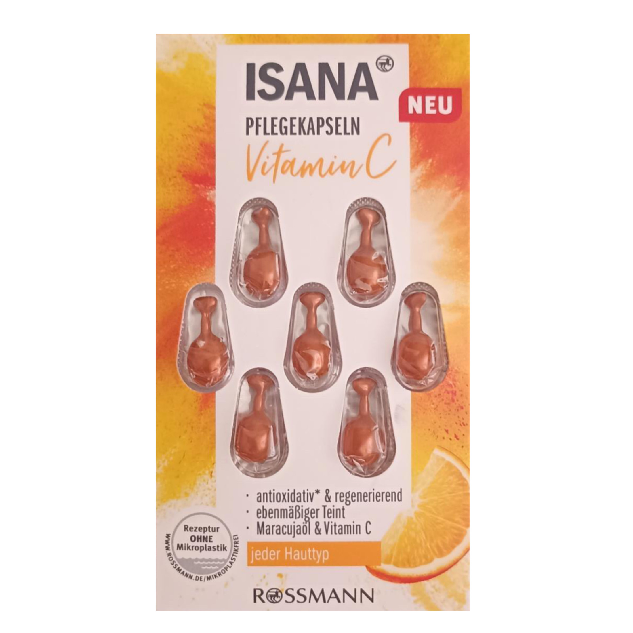 روغن صورت ایسانا مدل vitamin c حجم 2 میلی لیتر بسته 7 عددی