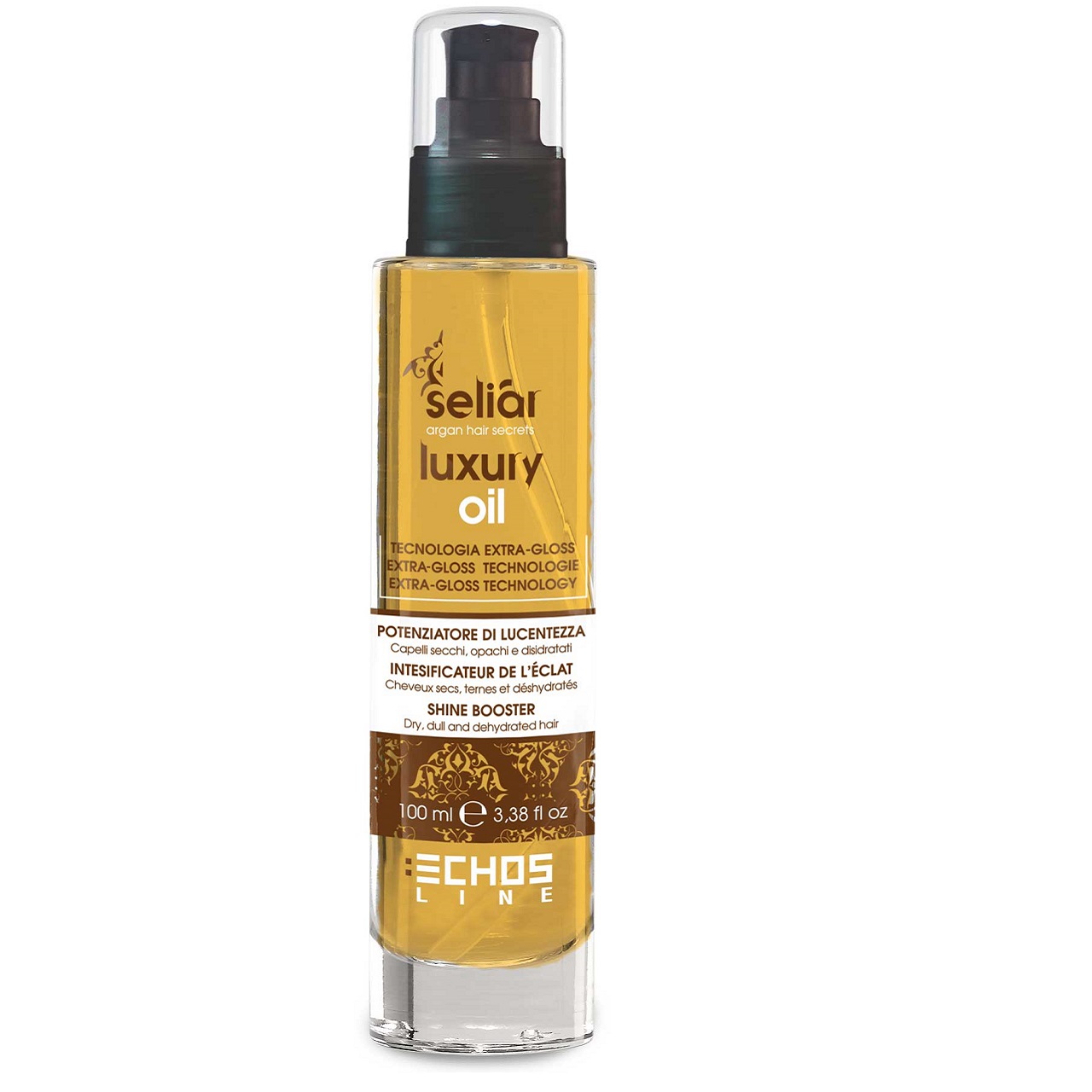 روغن مو اچ اس لاین مدل echosline luxury oil حجم 100 میلی لیتر