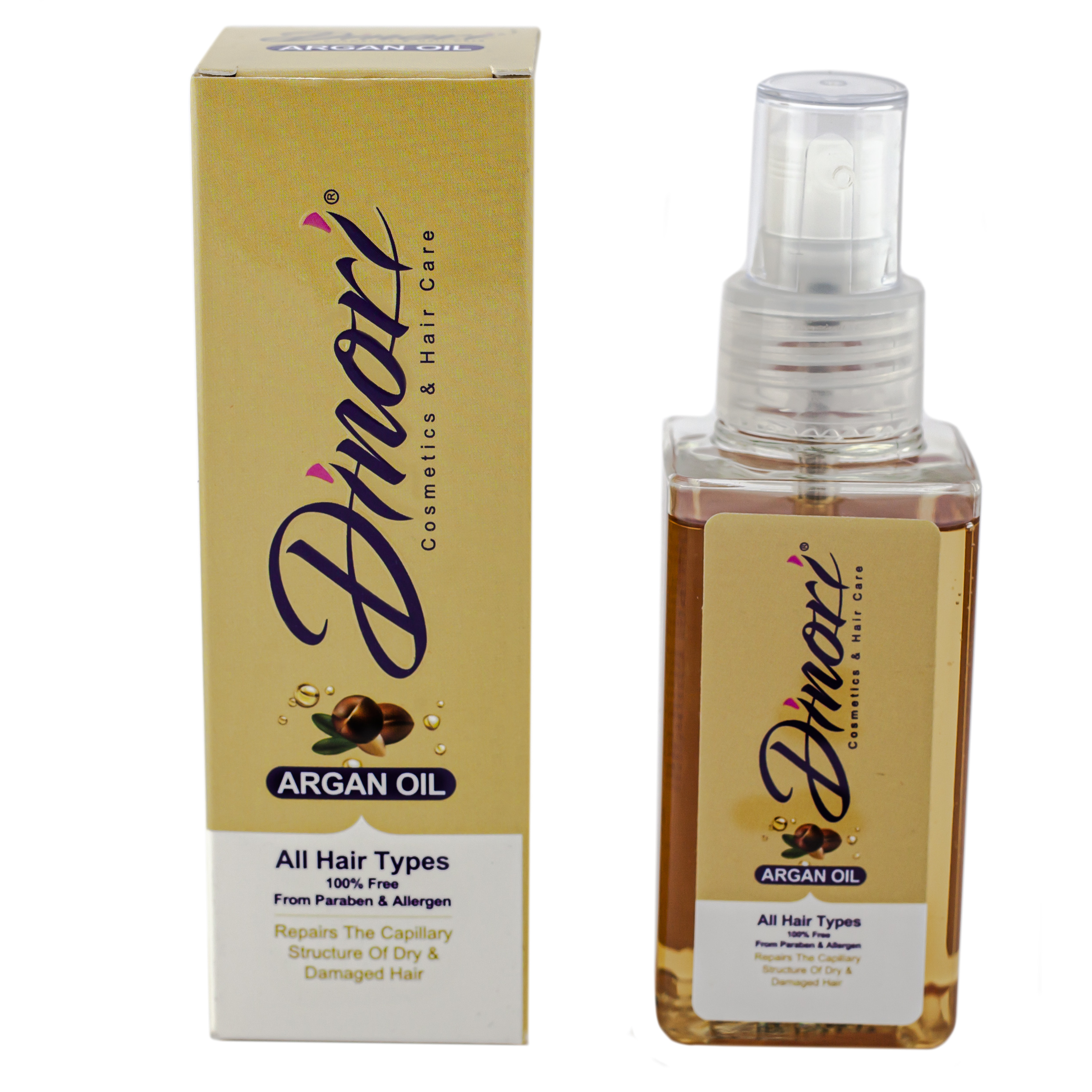 روغن مو دینوری مدل argan oil حجم 100 میلی لیتر