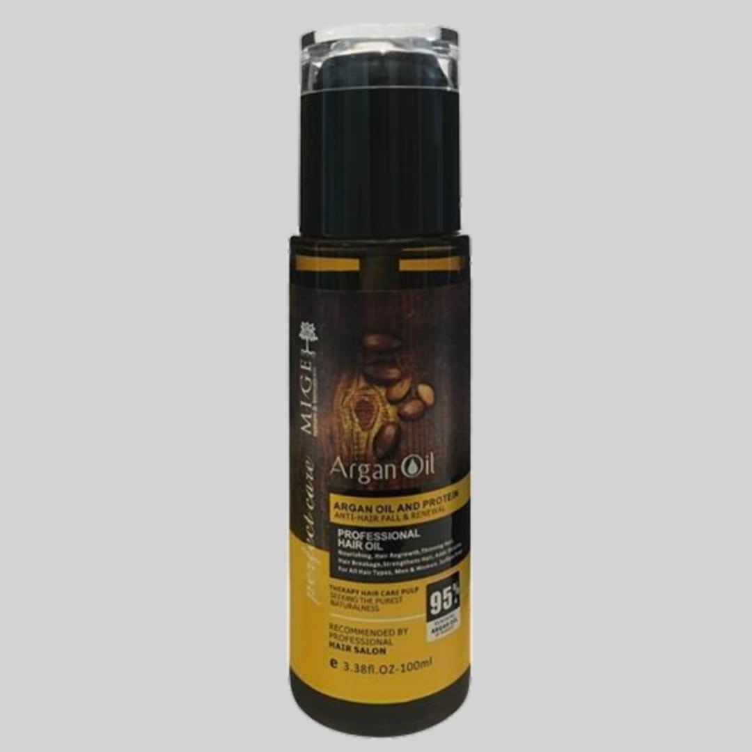 روغن مو میگ مدل argan oil حجم 100 میلی لیتر