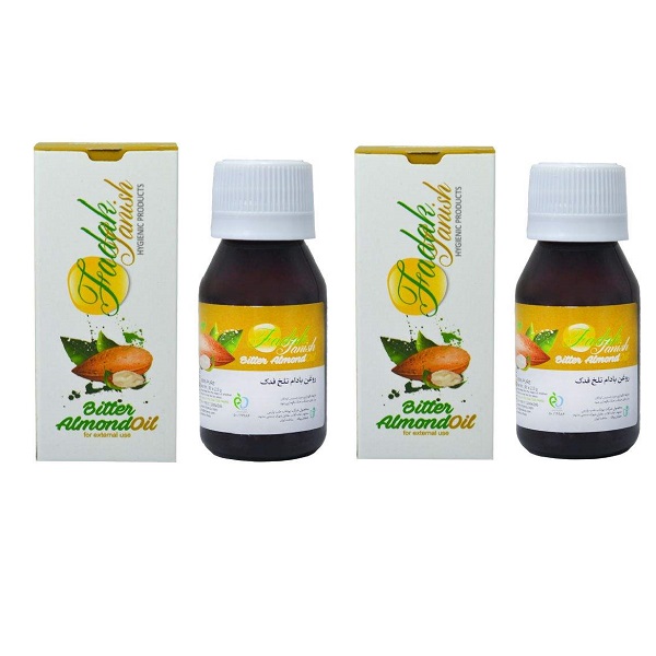 روغن مو و بدن فدک مدل almond حجم 50 میلی لیتر مجموعه 2 عددی