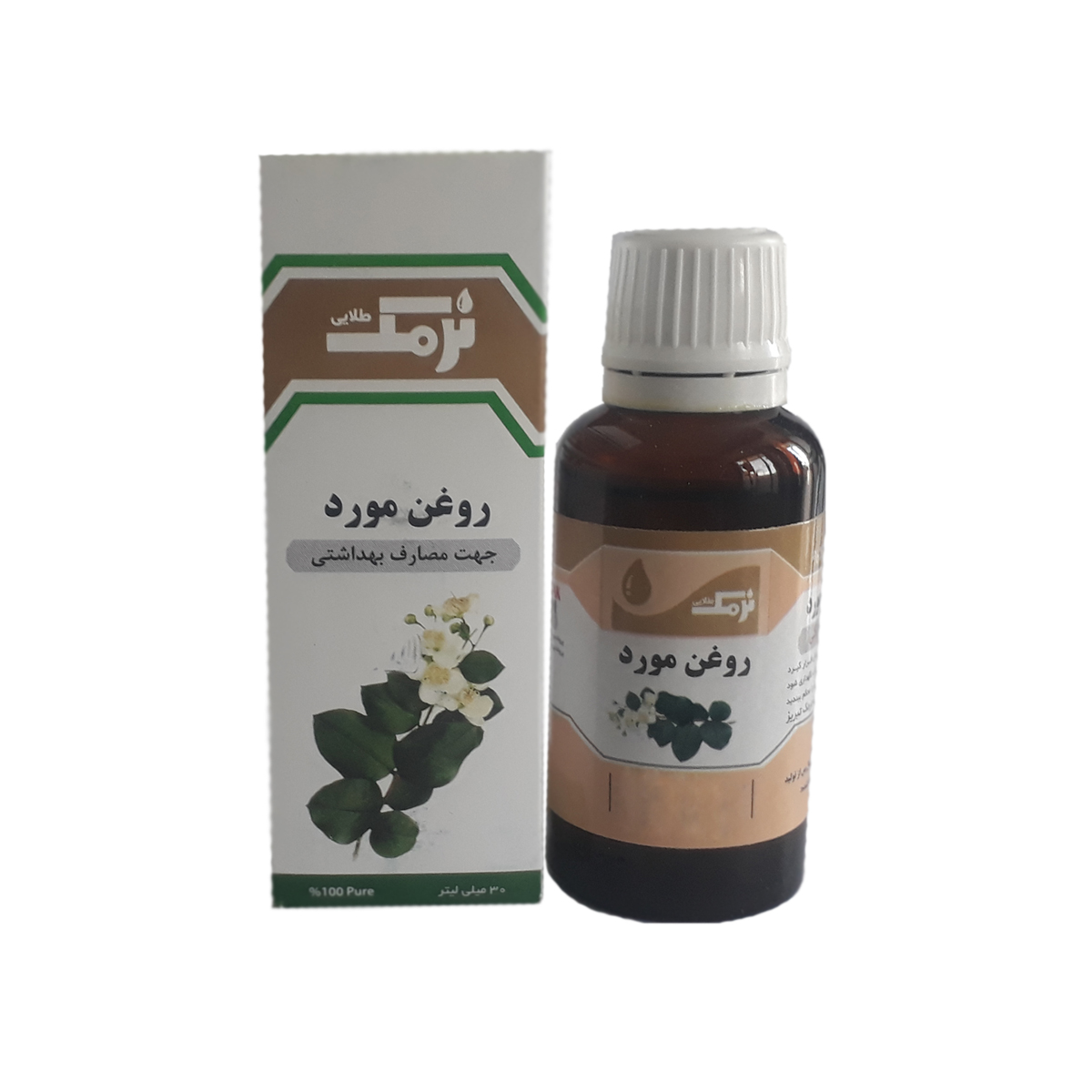 روغن مو و بدن نرمک طلایی مدل روغن مورد حجم 30 میلی لیتر