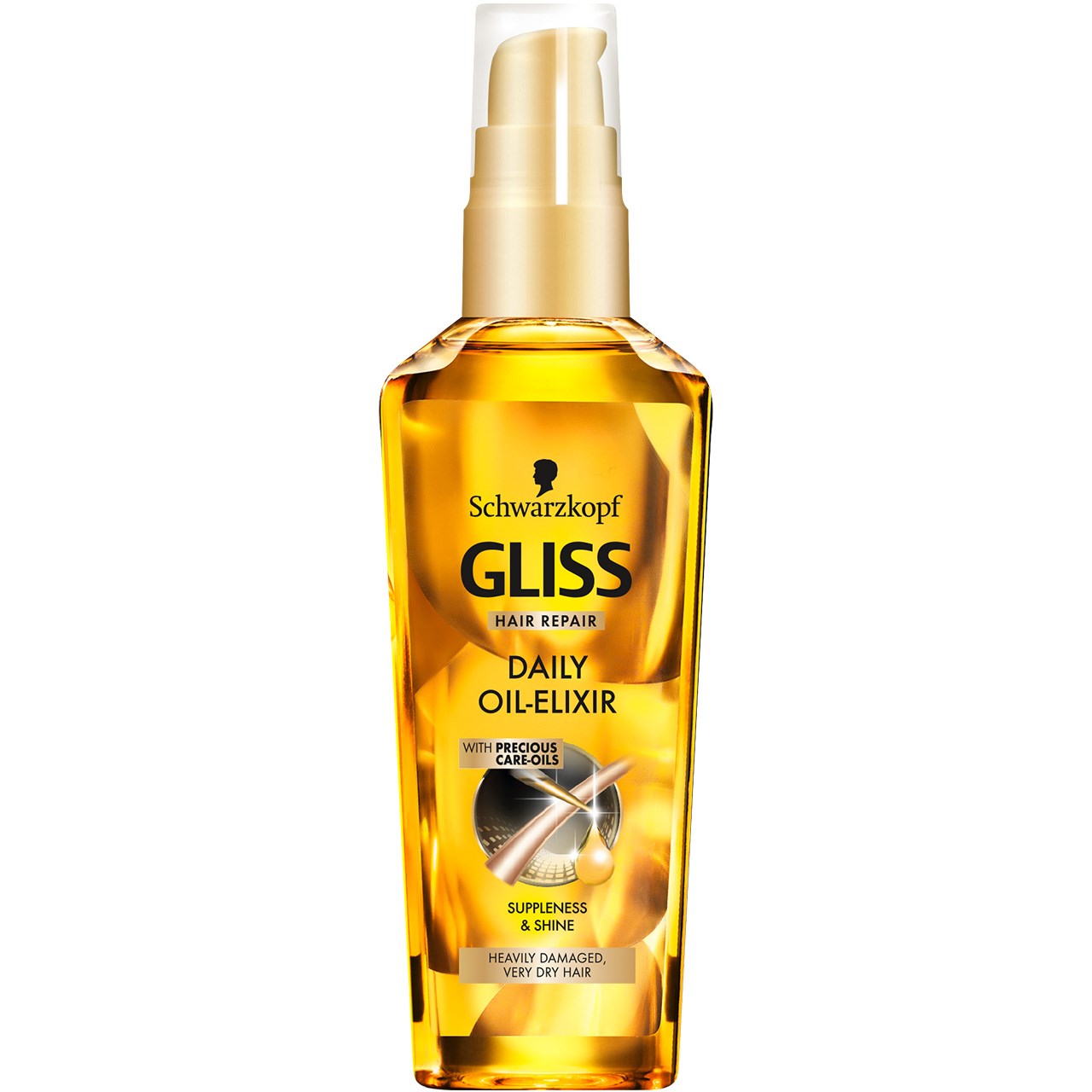 روغن مو گلیس سری hair repair مدل daily حجم 75 میلی لیتر