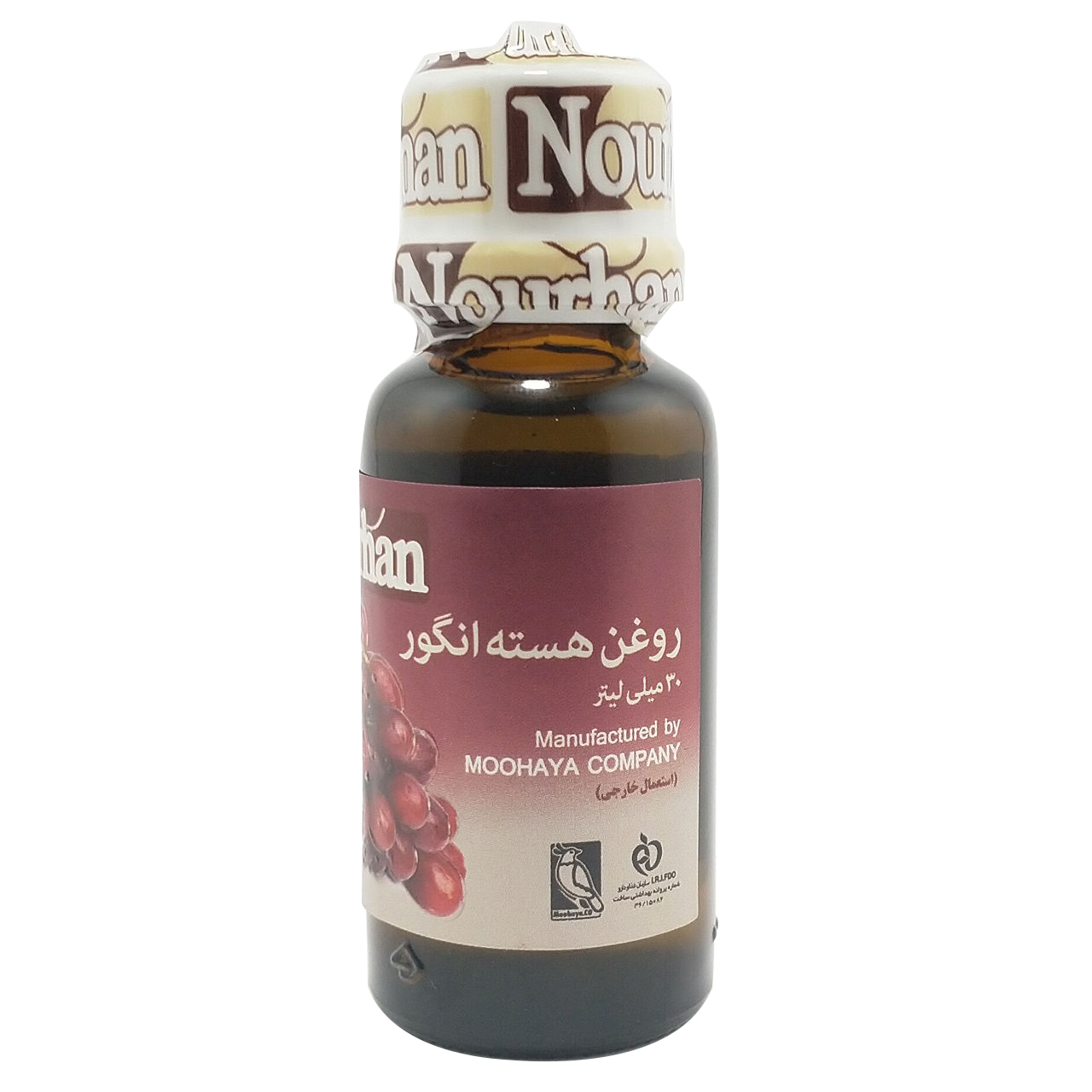 روغن هسته انگور نورهان حجم 30 میلی لیتر