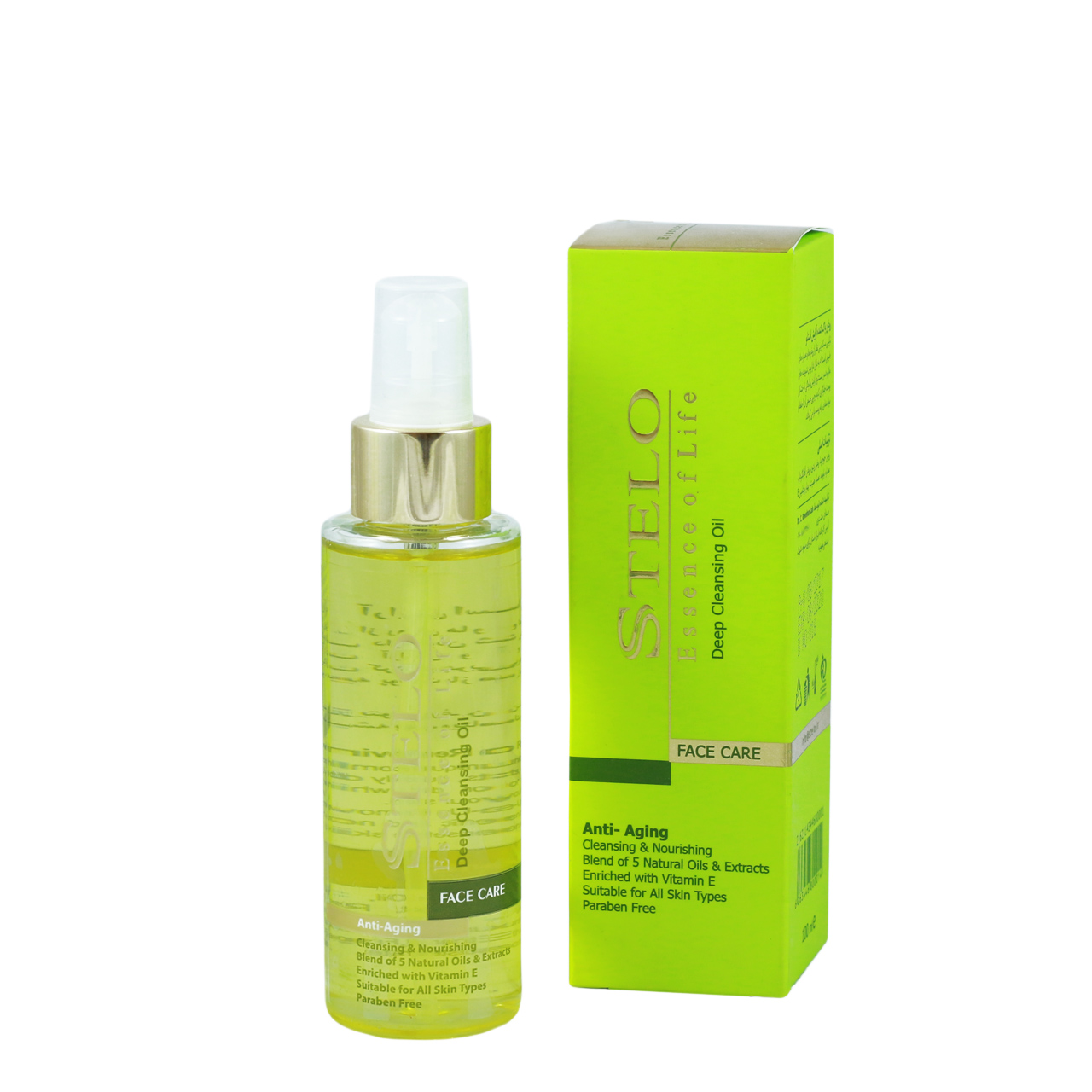 روغن پاک کننده آرایش استلو مدل anti aging حجم 100 میلی لیتر