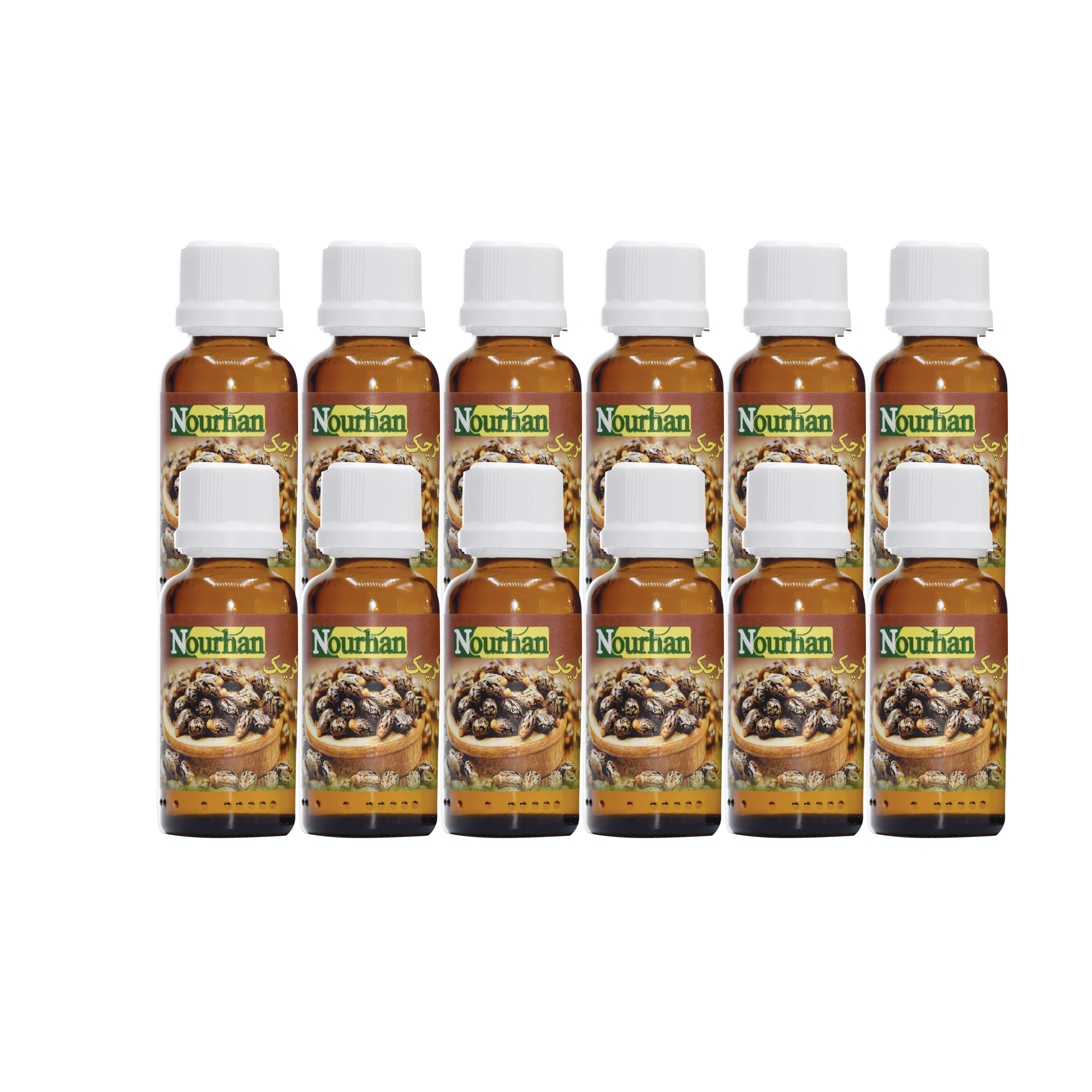 روغن کرچک نورهان مدل n104 حجم 30 میلی لیتر بسته 12 عددی