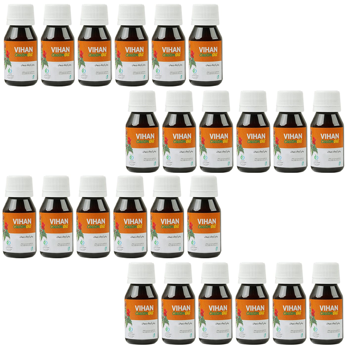 روغن کرچک ویهان کد castor24 حجم 40 میلی لیتر مجموعه 24 عددی