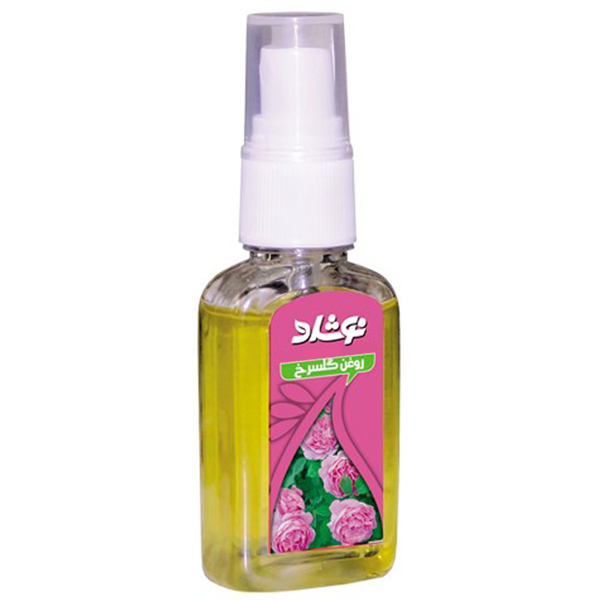 روغن گلسرخ نوشاد مدل rose oil حجم 37 میلی لیتر