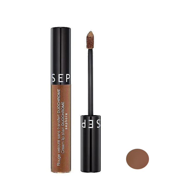 رژ لب مایع سفورا مدل cream lip stain duochrome شماره 127