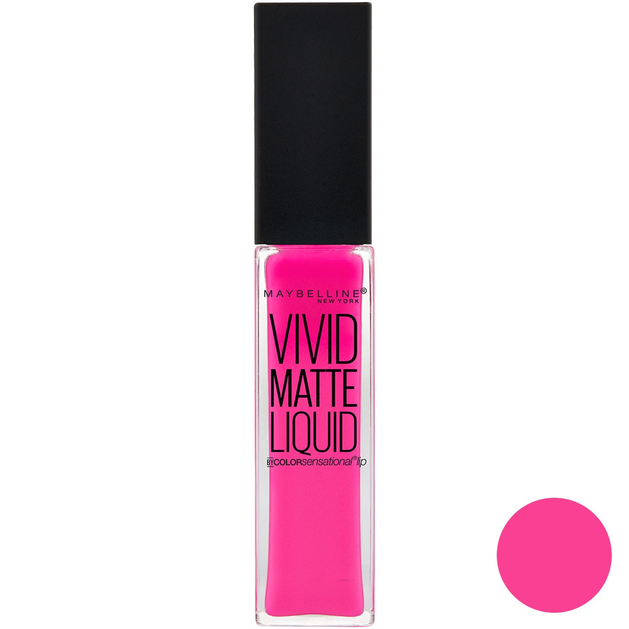 رژ لب مایع میبلین سری vivid matte مدل electric pink شماره 15