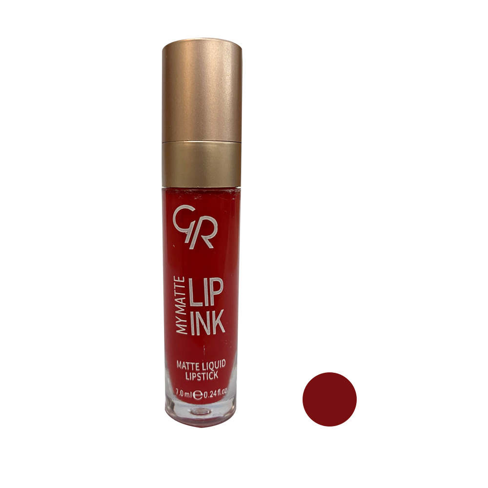 رژ لب مایع گلدن رز مدل ink gr شماره 19