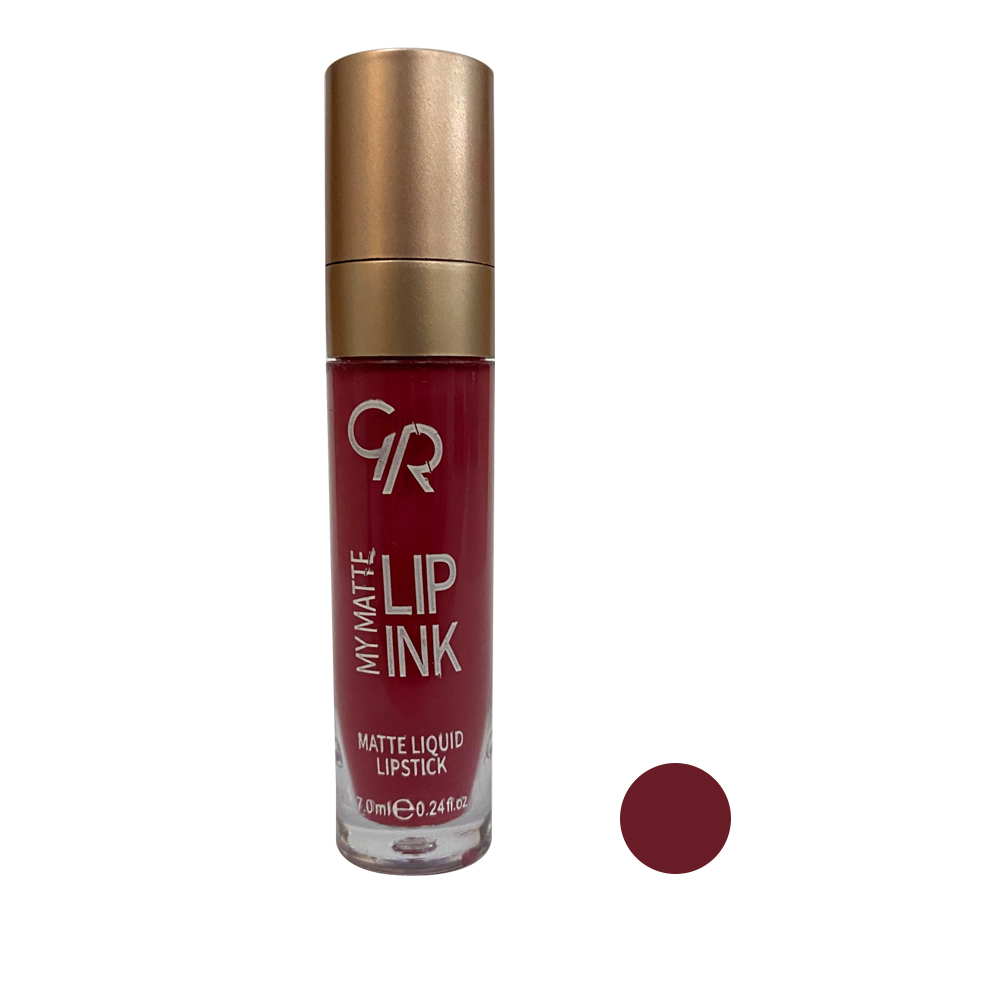 رژ لب مایع گلدن رز مدل ink gr شماره 23
