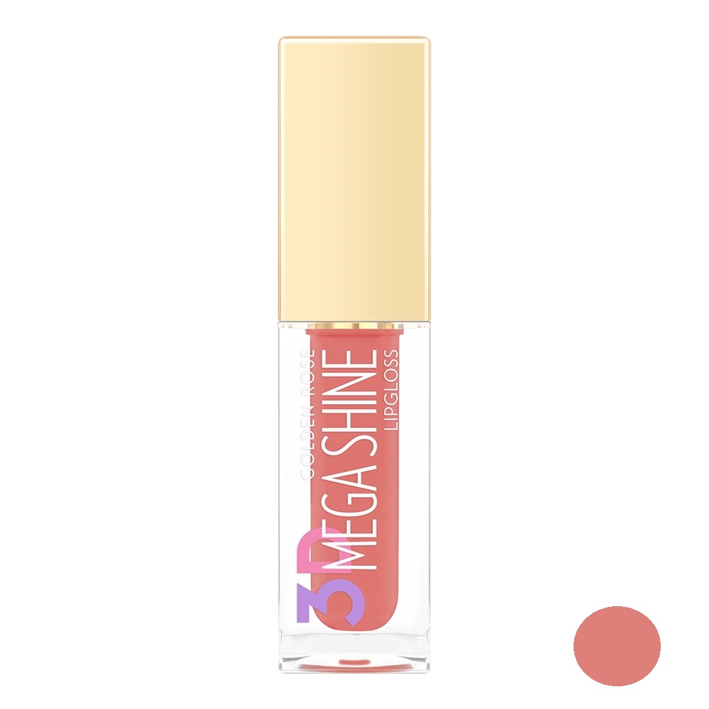 رژ لب مایع گلدن رز مدل mega shine شماره 107