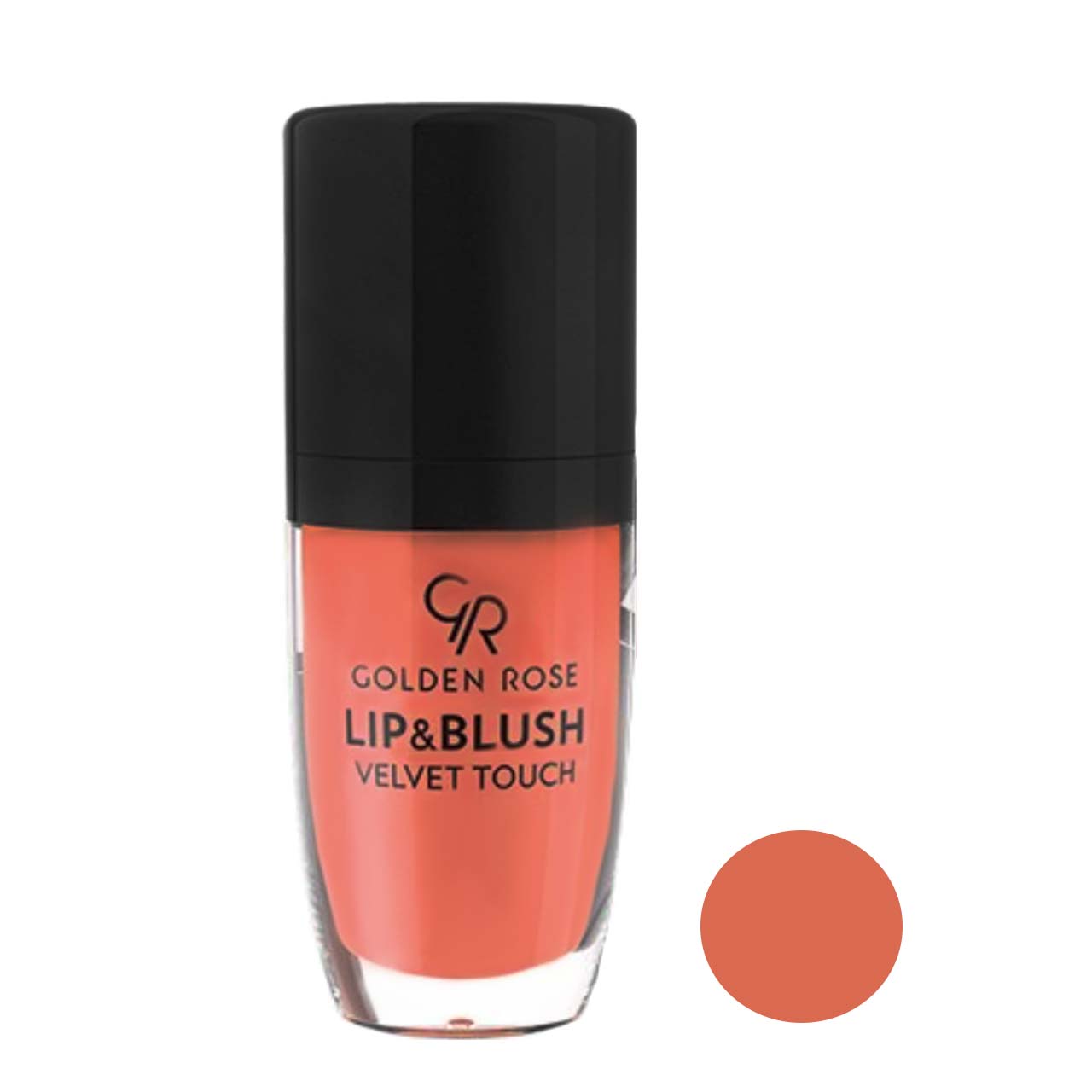 رژ لب و رژگونه مایع گلدن رز مدل velvet touch شماره 01