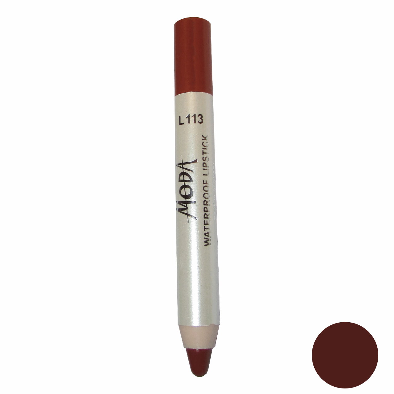 رژلب مدادی مودا مدل waterproof lipstick شماره l113