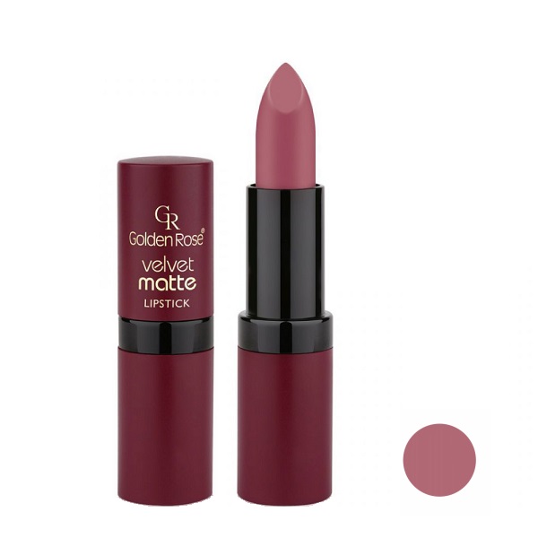 رژلب گلدن رز مدل velvet شماره 14