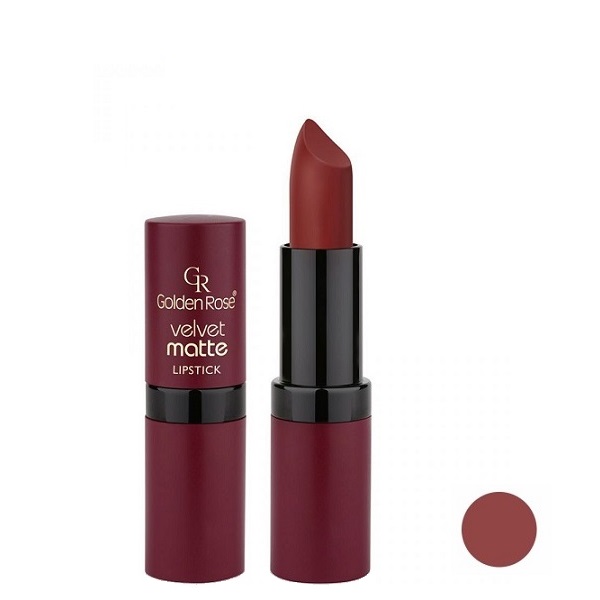 رژلب گلدن رز مدل velvet شماره 22