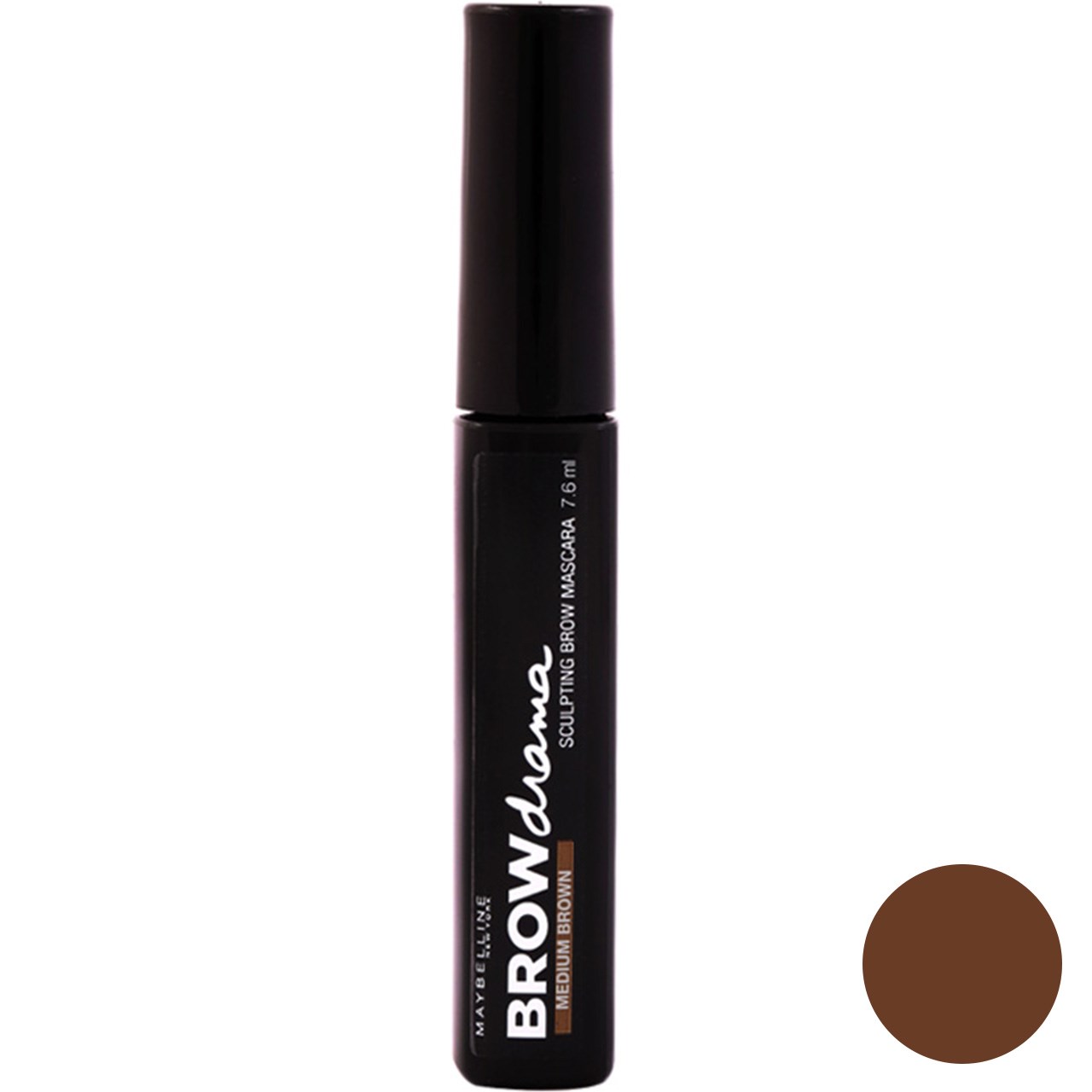 ریمل ابرو میبلین سری brow drama مدل medium brown حجم 7.6 میلی لیتر