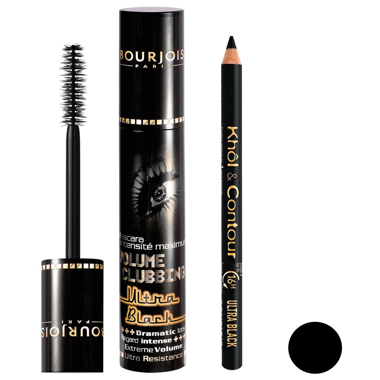 ریمل بورژوآ مدل volume clubbing به همراه مداد چشم بورژوآ مدل ultra black