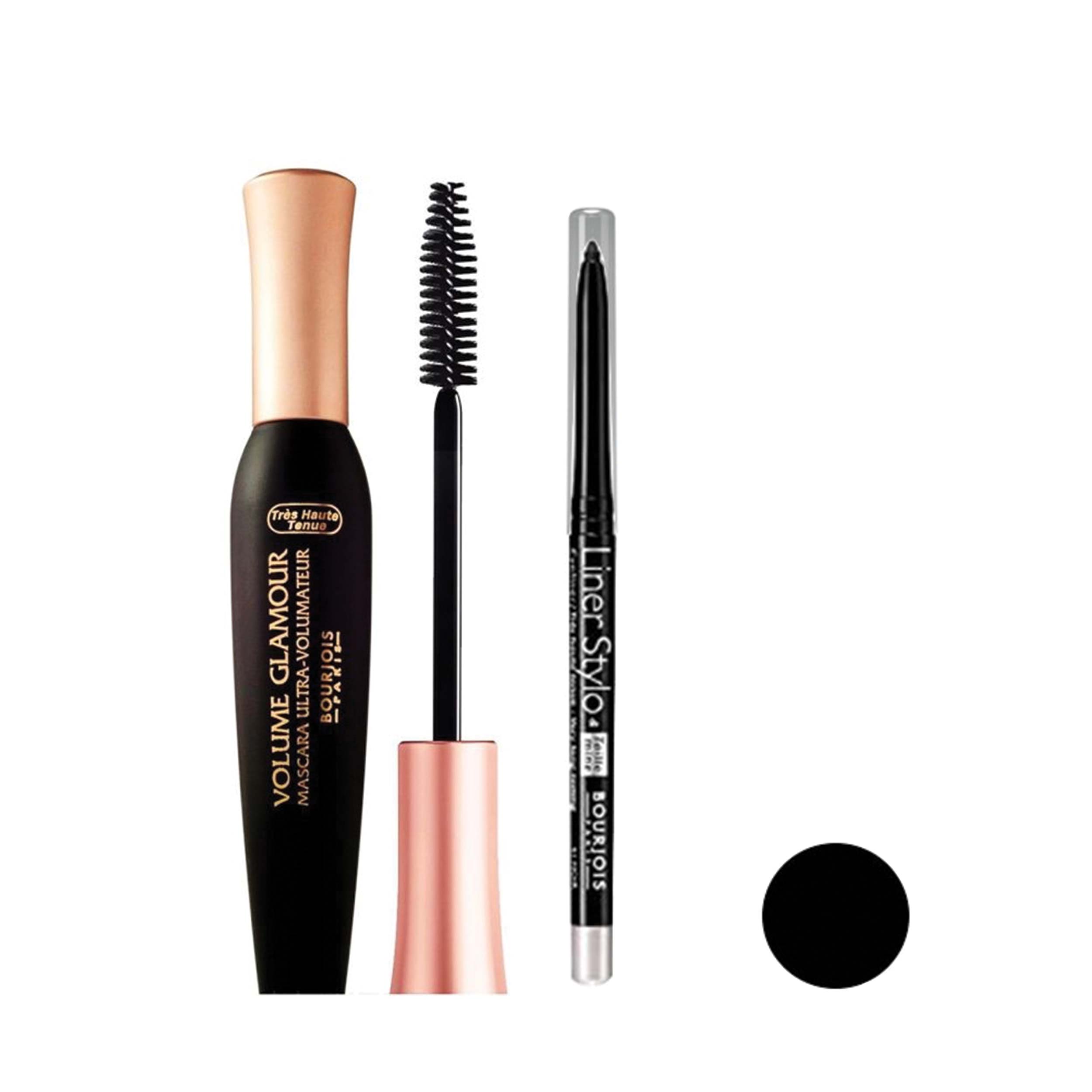 ریمل حجم دهنده بورژوآ مدل volume glamour به همراه مداد چشم بورژوآ مدل liner stylo شماره 41