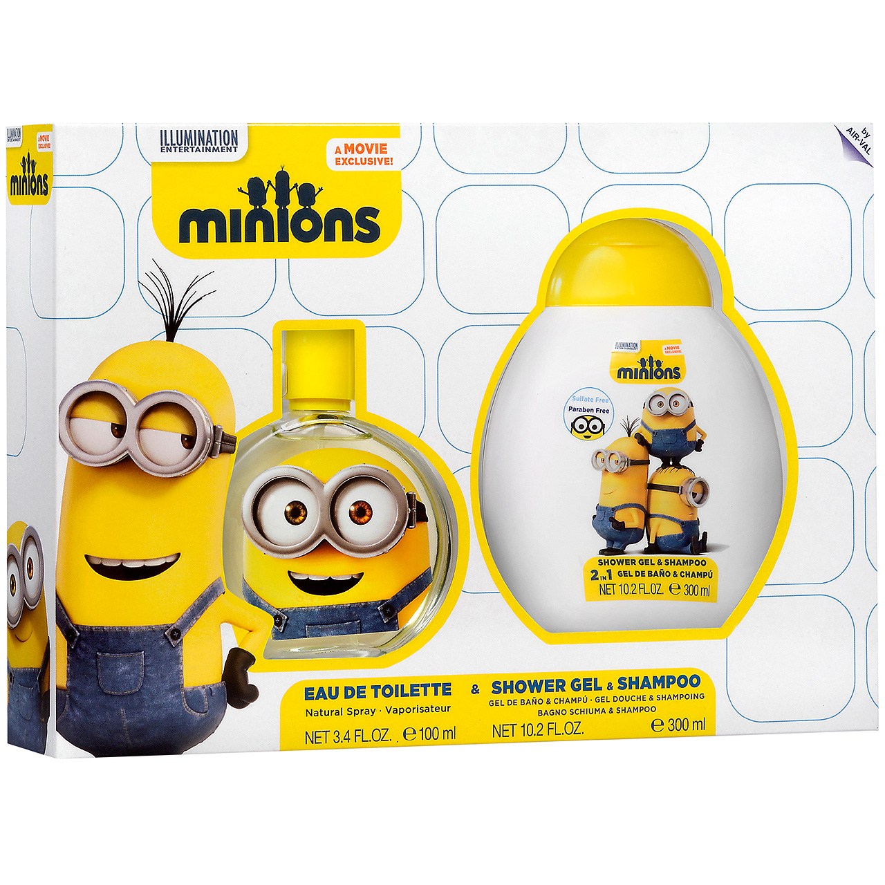 ست ادو تویلت کودک ایر وال مدل minions 2 حجم 100 میلی لیتر
