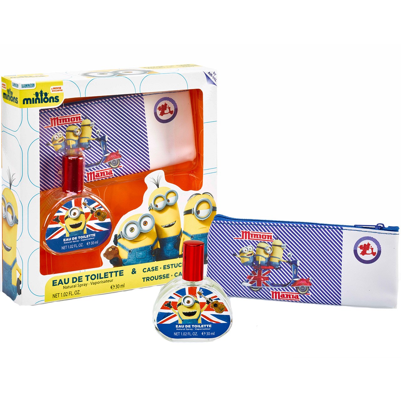 ست ادو تویلت کودک ایر وال مدل minions حجم 30 میلی لیتر