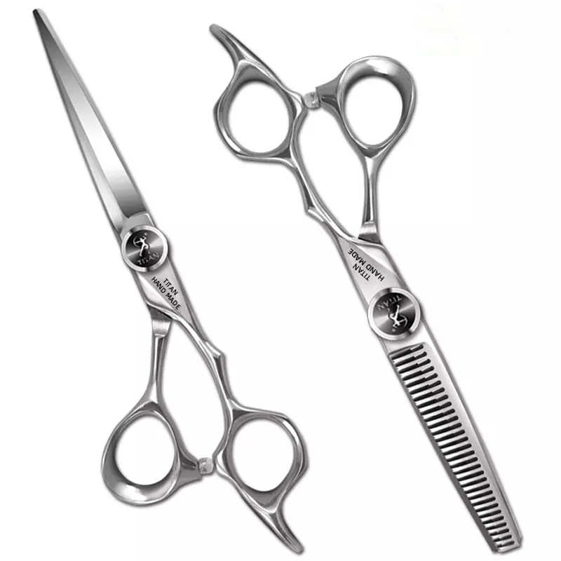 ست قیچی آرایشگاهی تیتان مدل ttd60 مجموعه 2 عددی