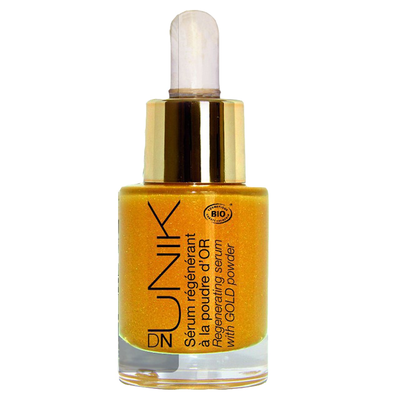 سرم بازسازی کننده دی ان یونیک مدل ultime regenerating serum with gold powder حجم 15 میلی لیتر