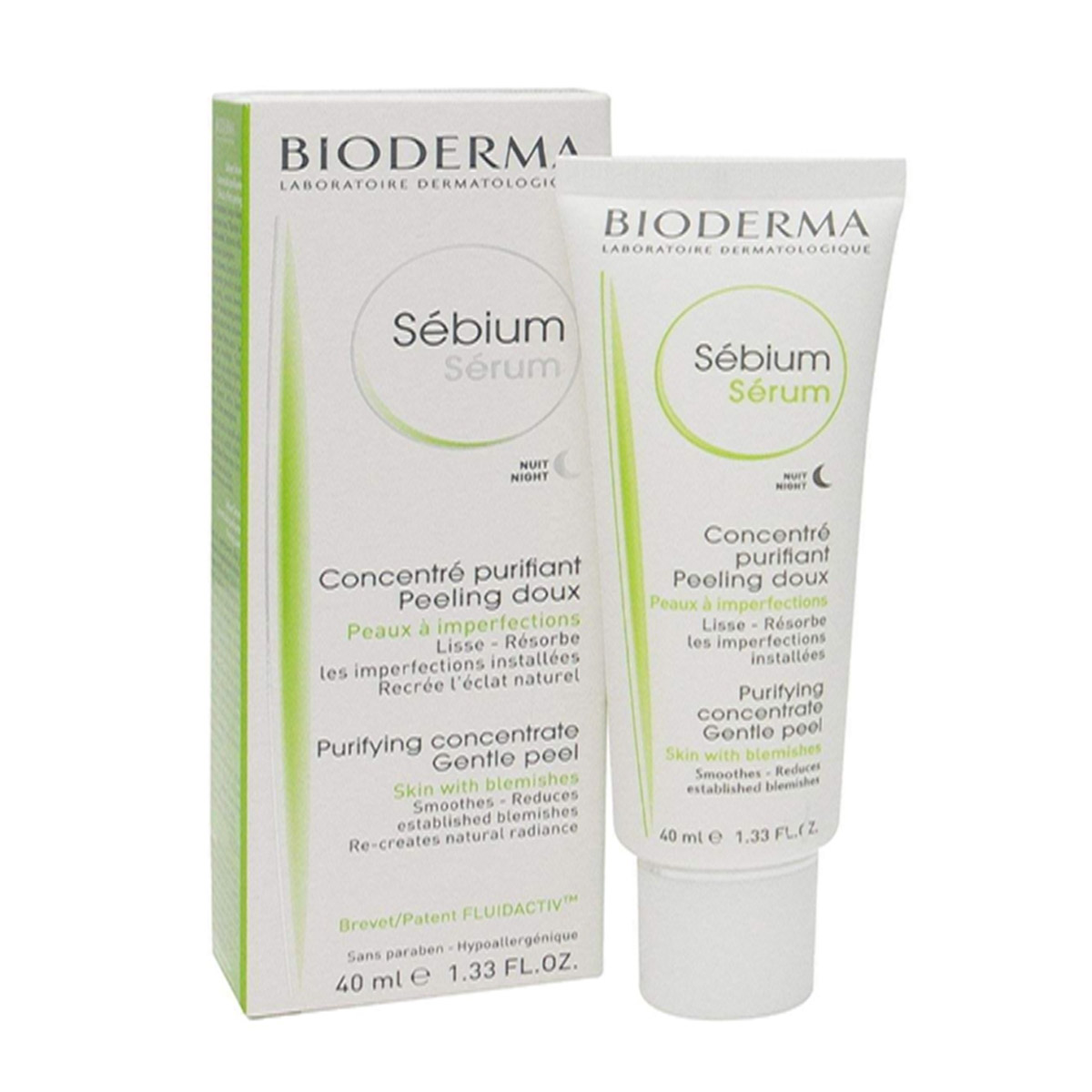 سرم لایه بردار پوست بایودرما مدل sebium حجم 40 میلی لیتر